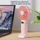 Mini Ventilateur Portable Rechargeable USB À 5 Vitesses Avec Affichage Digital Support De Bureau Et Porte Smartphone - www.yo...