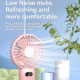 Mini Ventilateur Portable Rechargeable USB À 5 Vitesses Avec Affichage Digital Support De Bureau Et Porte Smartphone - www.yo...