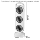 Ventilateur De Bureau Portable Triple Turbine USB Rechargeable 3 Vitesses Silencieux Batterie 1200 mAh Type-C Blanc - www.yon...