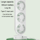 Ventilateur De Bureau Portable Triple Turbine USB Rechargeable 3 Vitesses Silencieux Batterie 1200 mAh Type-C Blanc - www.yon...