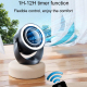 Ventilateur De Bureau Rechargeable 4000 mAh À 4 Vitesses Avec Télécommande Minuterie 1 À 12 H Et Veilleuse - www.yonis-shop.com