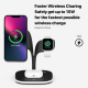 Chargeur Sans Fil Magnétique 5 en 1 Avec Fonction Support 15W Pour iPhone 12/13 Chargement Rapide Horizontal et Vertical - ww...