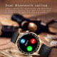 Montre Connectée Multifonction Sport et Santé avec Appel Bluetooth NFC Etanche Vert Argent - www.yonis-shop.com
