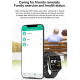 Montre Connectée IP68 Étanche Écran TFT 1.7 Pouces Surveillance Oxygène Sanguin Température Corporelle Diagnostic Médical AI ...