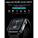 Montre Connectée IP68 Étanche Écran TFT 1.7 Pouces Surveillance Oxygène Sanguin Température Corporelle Diagnostic Médical AI ...
