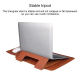 Sacoche Ordinateur Portable En Cuir PU Pour 13.3 Pouces Support Ergonomique Protection Optimale - www.yonis-shop.com