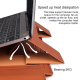 Sacoche Ordinateur Portable En Cuir PU Pour 13.3 Pouces Support Ergonomique Protection Optimale - www.yonis-shop.com