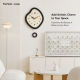 Horloge Murale Silencieuse À Quartz Design Irrégulier 3D Avec Pendule Oscillante Pour Salon - www.yonis-shop.com