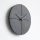 Horloge Murale Décorative Silencieuse Avec Cadran Géométrique Aiguilles En Noyer Et Pose Sans Perçage - www.yonis-shop.com