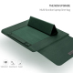 Sacoche Ordinateur Portable 4 en 1 Imperméable en Cuir PU avec Poignée Support et Porte-Stylo Rose Gold pour Laptops 11/12 Po...