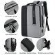 Sac À Dos Ordinateur Grande Capacité Avec Interface De Charge USB Rouge Étanche Et Anti-Vol - www.yonis-shop.com
