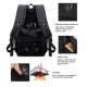 Sac À Dos Pour Ordinateur Portable De Moins De 15 Pouces En Polyester Avec Port USB Et Sangle Pour Valise - www.yonis-shop.com