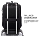 Sac À Dos Pour Ordinateur Portable De Moins De 15 Pouces En Polyester Avec Port USB Et Sangle Pour Valise - www.yonis-shop.com