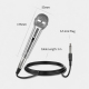 Microphone Dynamique Filaire Pour Équipement Audio Avec Prise Microphone Câble 3 M Jack 6 35 Mm - www.yonis-shop.com