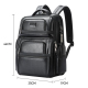 Sac À Dos Ordinateur Grande Capacité En Cuir Véritable Avec Ports USB Et Type-C - www.yonis-shop.com