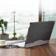 Sacoche Ordinateur Portable 15 Pouces Cuir PU Avec Support Écran Bleu Foncé Protection Durable Et Élégante - www.yonis-shop.com