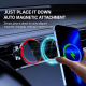 Support De Téléphone Voiture Magnétique Avec Chargeur Sans Fil 25 W Refroidi Pour Grille D’Aération Éclairage RGB Protection ...