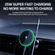 Support De Téléphone Voiture Magnétique Avec Chargeur Sans Fil 25 W Refroidi Pour Grille D’Aération Éclairage RGB Protection ...