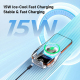 Support De Téléphone Pour Voiture Chargeur Sans Fil Magnétique 15W Avec Refroidissement TEC Pour Grille De Ventilation - www....