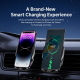Support Téléphone Voiture Chargeur Sans Fil Magnétique Détection Infrarouge 360° Jusqu’à 15 W Compatible Avec Coque - www.yon...