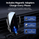 Support Téléphone Voiture Chargeur Sans Fil Magnétique Détection Infrarouge 360° Jusqu’à 15 W Compatible Avec Coque - www.yon...