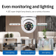 Ampoule Caméra WiFi HD 1080P Vision Nocturne Détection Mouvement Audio Bidirectionnel Stockage Cloud 32G Inclus - www.yonis-s...