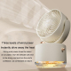 Ventilateur Rafraîchisseur D’Air De Bureau Portable Avec Humidification Oscillation 3D Et Batterie 1800 mAh - www.yonis-shop.com