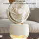Ventilateur Rafraîchisseur D’Air De Bureau Portable Avec Humidification Oscillation 3D Et Batterie 1800 mAh - www.yonis-shop.com