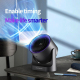Ventilateur Turbine De Bureau Et Mural Rechargeable USB C Avec Écran LCD 100 Vitesses Et Orientation Réglable - www.yonis-sho...