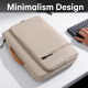 Sacoche Ordinateur Portable Khaki Protection 360° Anti-Choc Etanche Avec Compartiments Multiples - www.yonis-shop.com