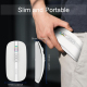 Souris Sans Fil 2400DPI Dual Mode 2.4GHz Bluetooth 5.1 Métallique Grise Haute Précision 6 Boutons Mute Design Longue Durée Ba...