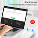Souris Sans Fil 2400DPI Dual Mode 2.4GHz Bluetooth 5.1 Métallique Grise Haute Précision 6 Boutons Mute Design Longue Durée Ba...