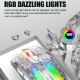 Souris Gaming Transparente RGB 2400DPI Silencieuse Avec Connexion 2.4G BT USB - www.yonis-shop.com
