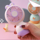 Ventilateur De Bureau Pour Enfant Rechargeable USB À Main Ou Sur Pied Design Lapin 250 mAh Bleu Clair - www.yonis-shop.com