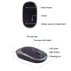 Souris Sans Fil Rose 1600DPI Ergonomique Silencieuse USB Rechargeable Portable - www.yonis-shop.com