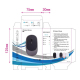 Souris Sans Fil Rose 1600DPI Ergonomique Silencieuse USB Rechargeable Portable - www.yonis-shop.com