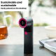 Ventilateur Portable À Main Haute Puissance Avec Turbine Cinq Vitesses Écran Numérique Et Batterie 3000 mAh Type C - www.yoni...