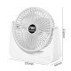 Ventilateur De Bureau Silencieux À 3 Vitesses Batterie 3000 mAh Orientable À 135° Avec Port Type C - www.yonis-shop.com