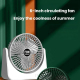Ventilateur De Bureau Silencieux À 3 Vitesses Batterie 3000 mAh Orientable À 135° Avec Port Type C - www.yonis-shop.com