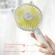 Ventilateur De Bureau Portable Avec Support Smartphone Silencieux 3 Vitesses Recharge USB 1200 mAh - www.yonis-shop.com