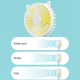 Ventilateur De Bureau Portable Avec Support Smartphone Silencieux 3 Vitesses Recharge USB 1200 mAh - www.yonis-shop.com