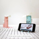 Mini Ventilateur Brumisateur Portable USB Avec Support Pour Téléphone Format Compact Beige ABS Silicone 120 g - www.yonis-sho...