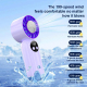 Mini Ventilateur De Poche Avec Refroidissement Affichage Numérique 199 Vitesses Batterie 1800 mAh USB-C - www.yonis-shop.com