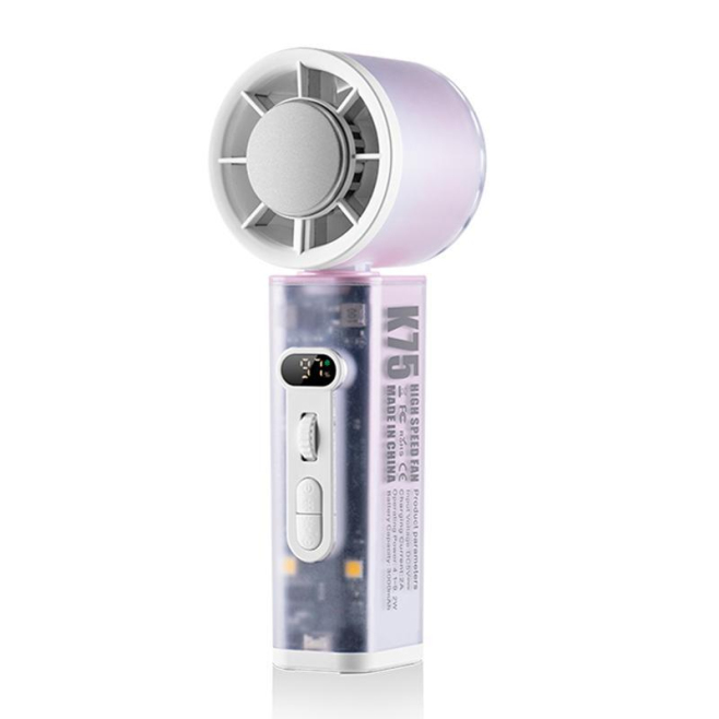 Ventilateur Portable À Main Refroidissement Rapide En 3 Secondes Oscillation Automatique 100 Vitesses Écran LED - www.yonis-s...