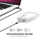 Souris Sans Fil Silencieuse Pour Ordinateur Portable Avec Affichage De Batterie Et Design Ergonomique - www.yonis-shop.com