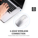 Souris Sans Fil Silencieuse Pour Ordinateur Portable Avec Affichage De Batterie Et Design Ergonomique - www.yonis-shop.com