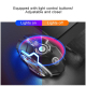 Souris Gaming Sans Fil Silencieuse RGB Rechargeable 1600DPI 3 Modes Ajustables 7 Boutons - www.yonis-shop.com
