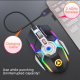 Souris Gaming Sans Fil Silencieuse RGB Rechargeable 1600DPI 3 Modes Ajustables 7 Boutons - www.yonis-shop.com