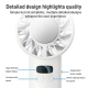 Ventilateur Portable À Main Avec Refroidissement Semi Conducteur À 16 °C 100 Vitesses Écran LCD Batterie 3600 mAh - www.yonis...