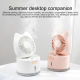 Ventilateur Brumisateur De Bureau Rechargeable Réservoir 300 Ml Angle Réglable Batterie 2000 Mah - www.yonis-shop.com